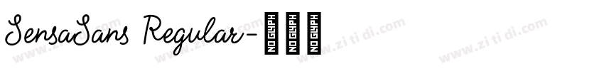 SensaSans Regular字体转换